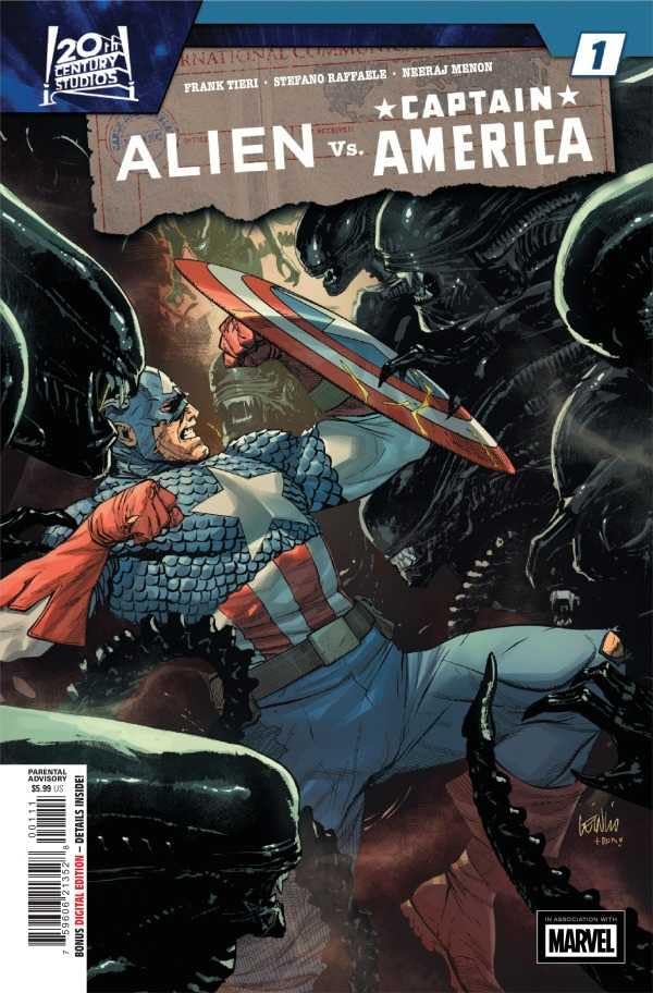 Amazon.com: Alien vs. Captain America #1 VF/NM ; Marvel comic book